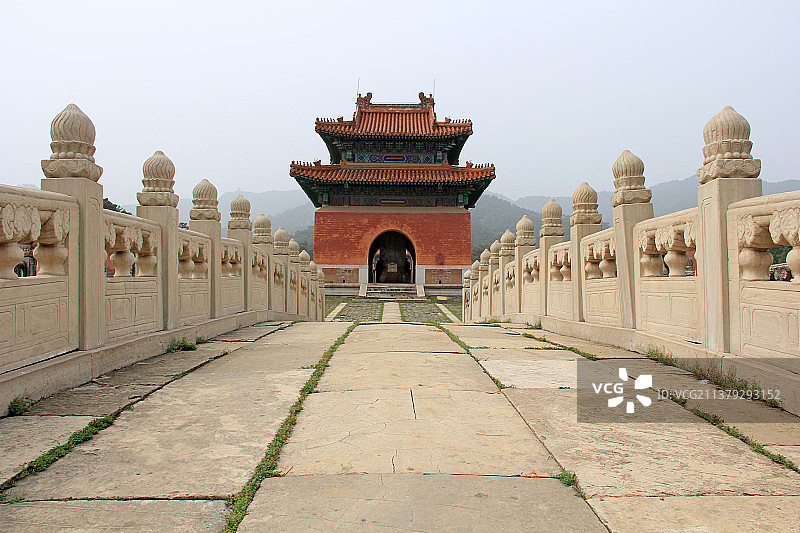 河北遵化清东陵古典建筑风光图片素材