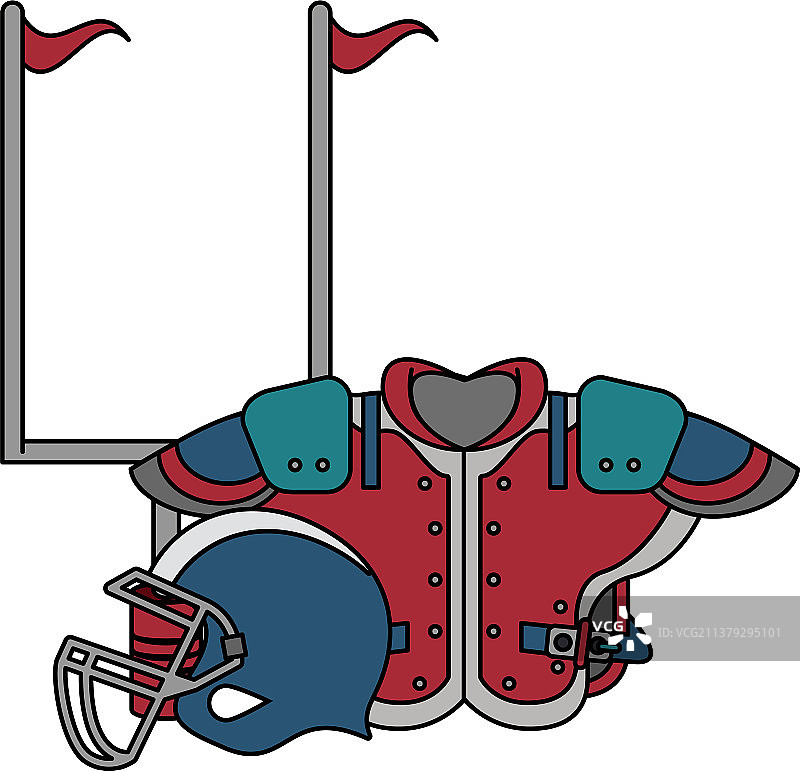 美式足球运动卡通游戏图片素材
