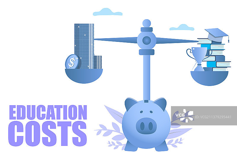 网络横幅教育费用概念图片素材