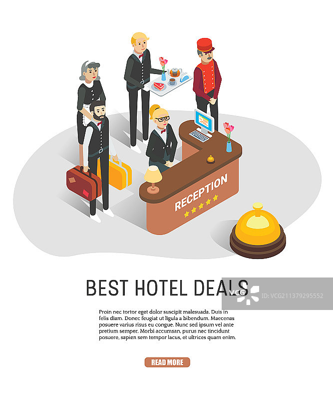 最佳酒店优惠Web banner模板图片素材