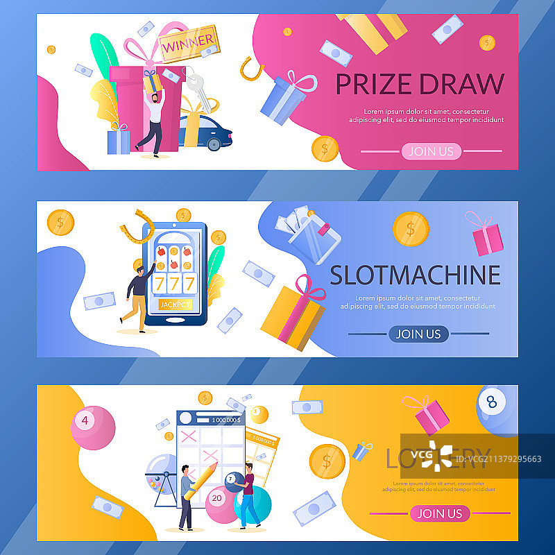 彩票网站banner模板图片素材