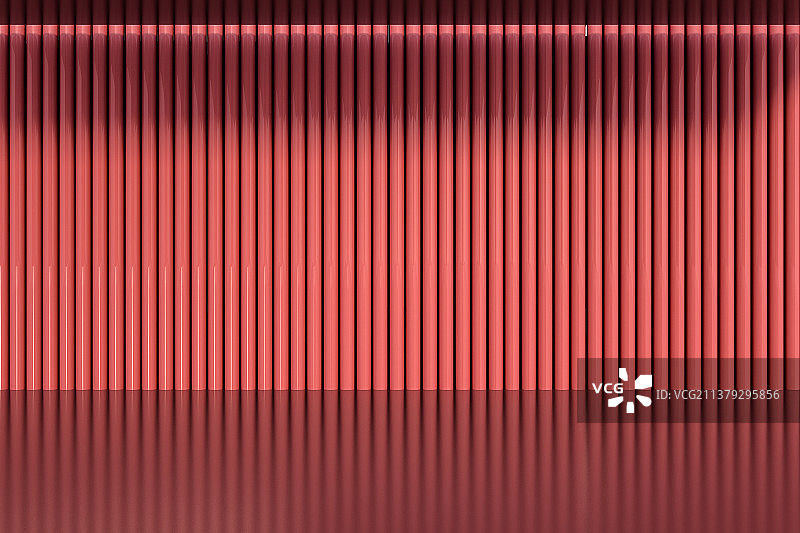 3D渲染抽象光洁地面地板和背景墙造型图片素材