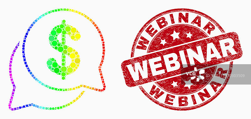 明亮的点状美元论坛消息图标图片素材