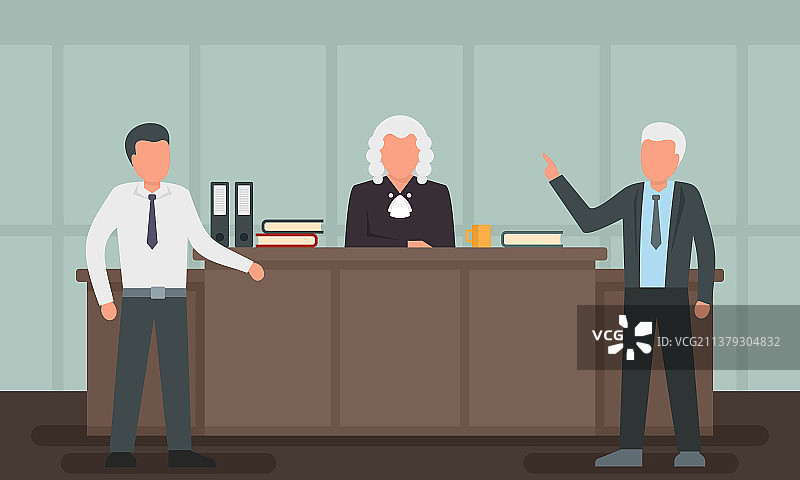 律师概念背景扁平风格图片素材