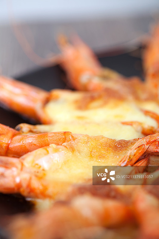美味芝士焗大虾图片素材