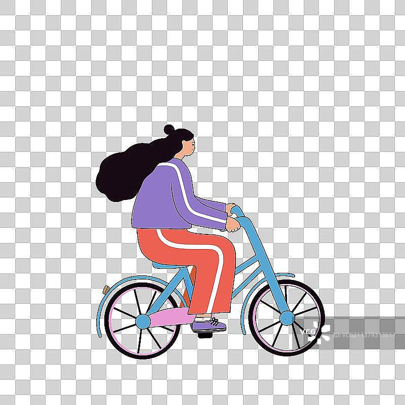 骑自行车的人图片素材