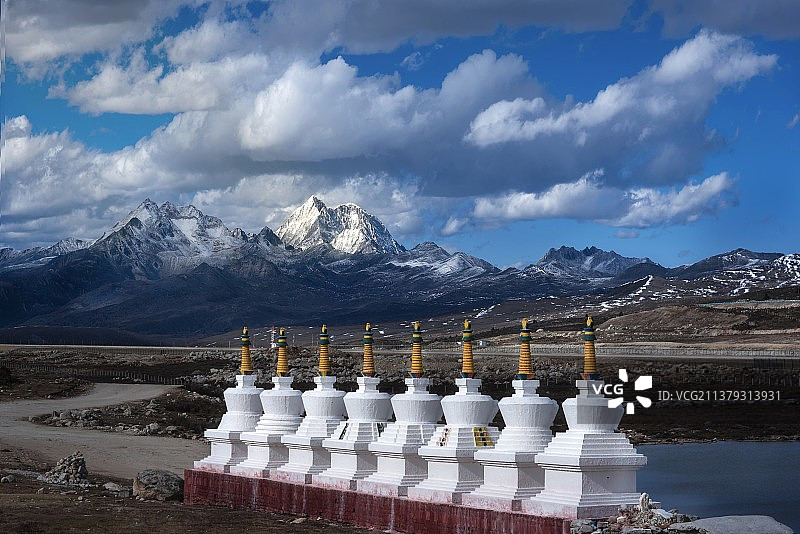 川西·斯丁措：雪域高原上的信仰图片素材