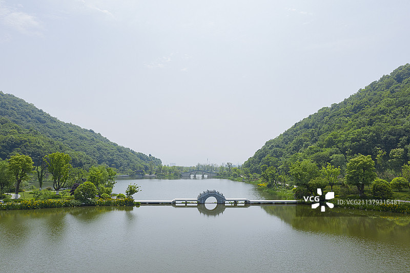 杭州西湖区铜鉴湖景区图片素材