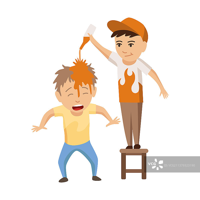 儿童欺凌或语言暴力图片素材