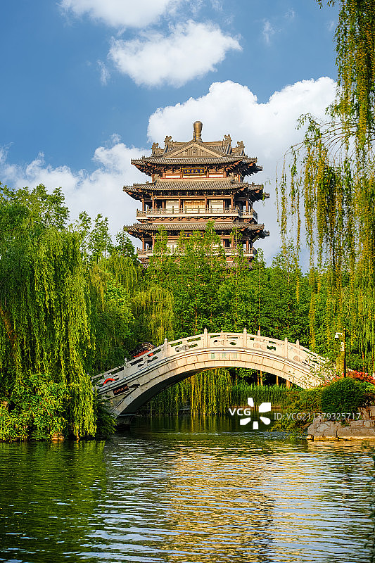 中国山东济南大明湖超然楼图片素材