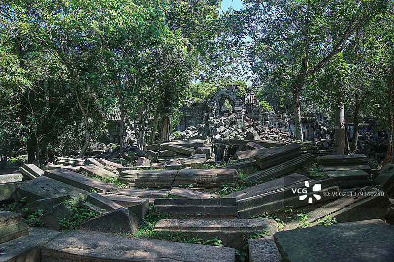 吴哥窟崩密列图片素材