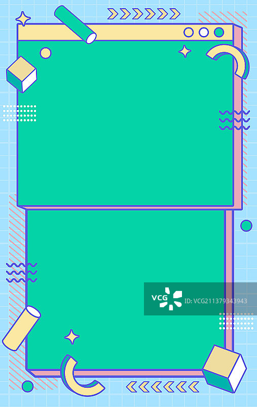 孟菲斯风格背景素材图片素材