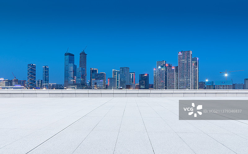 城市风光道路平台背景图片素材