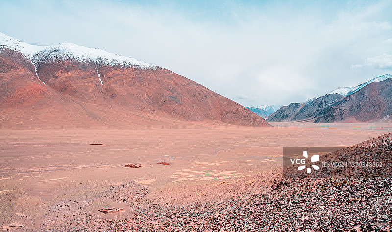 干涸河谷图片素材