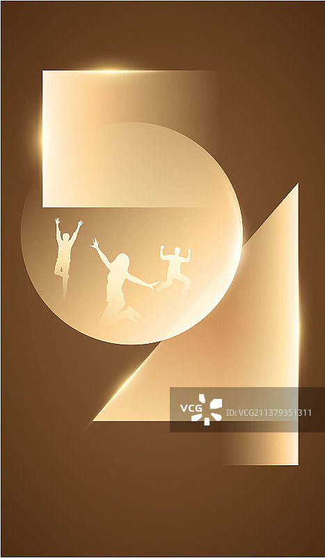 五四青年节插画图片素材