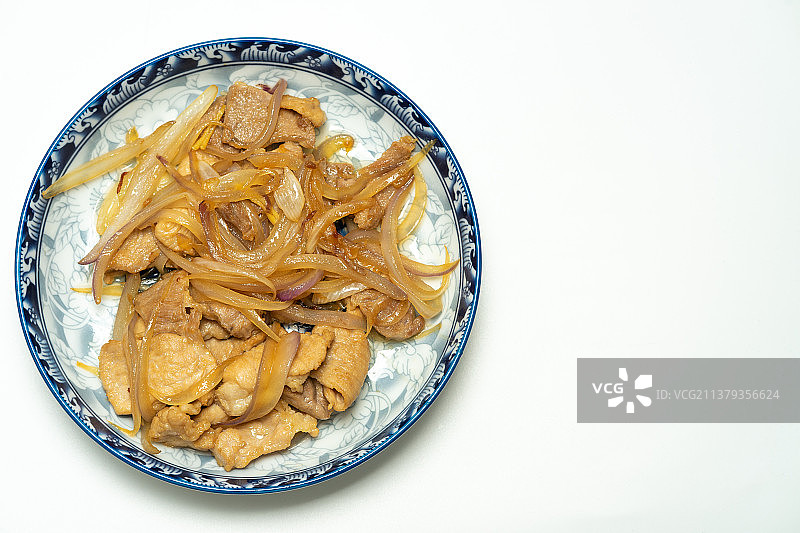 洋葱炒肉片图片素材
