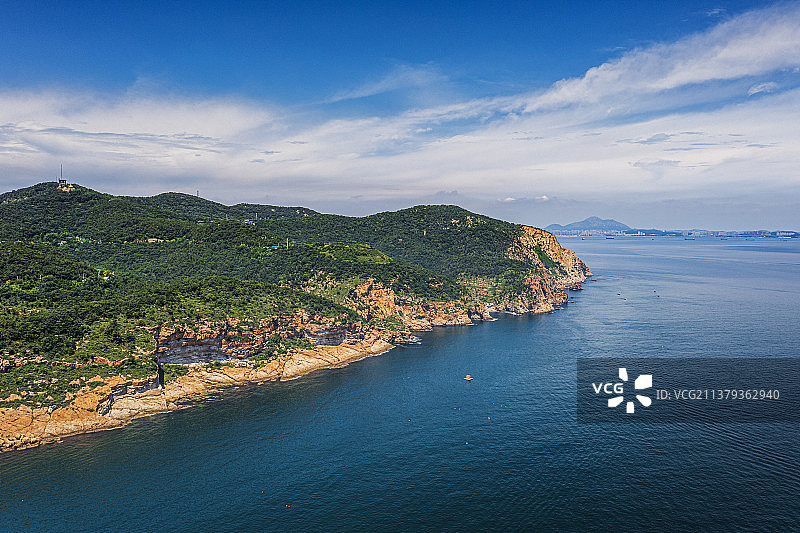 航拍大连棒棰岛风景区图片素材