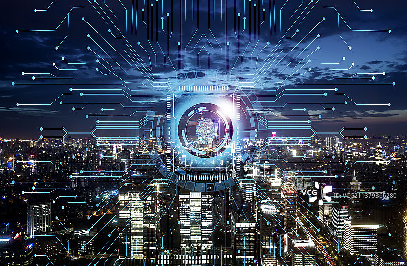 智慧城市科技生活元宇宙图片素材