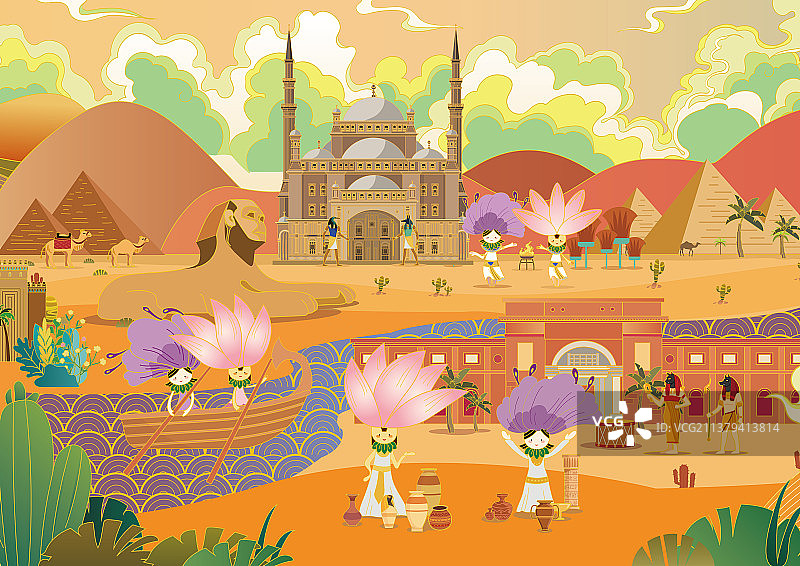 “一带一路”绘本图片素材