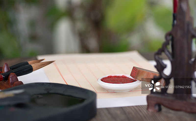 中国书法文房四宝图片素材