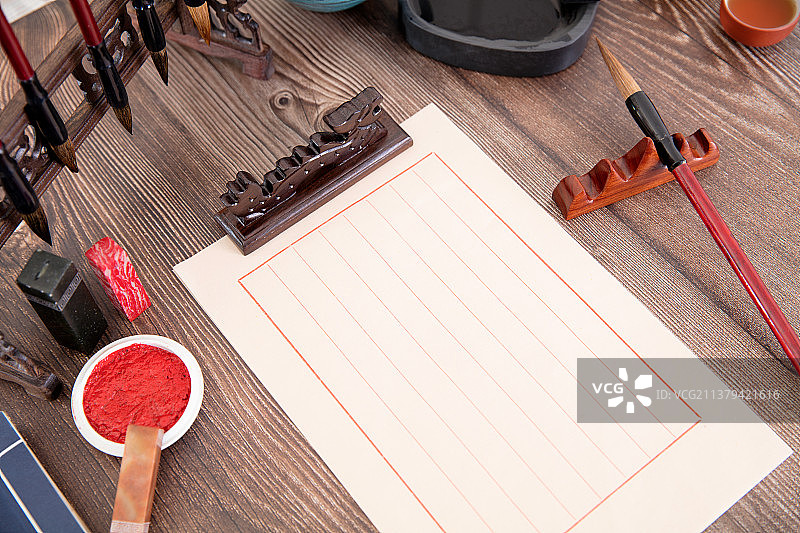 中国书法文房四宝图片素材