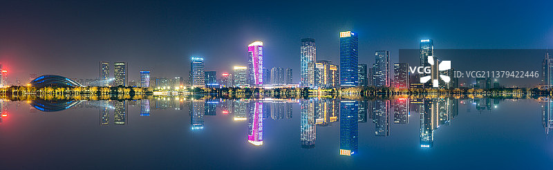 合肥天鹅湖夜景图片素材
