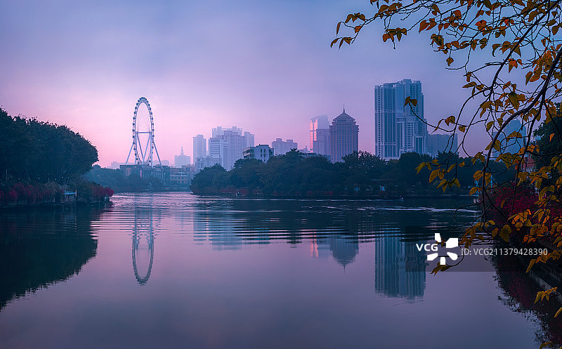 醉美岐江河图片素材