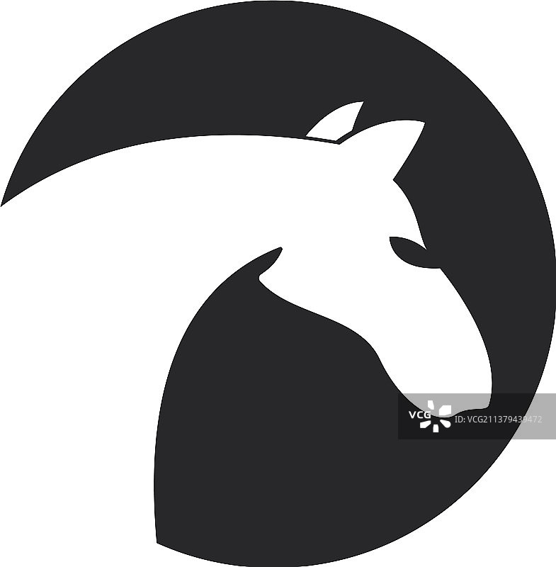 马标志模板图片素材