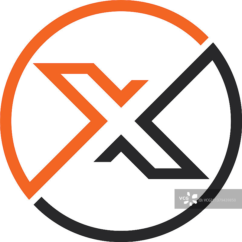 字母X标志模板图片素材