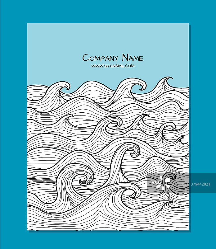 海浪背景海报设计图片素材