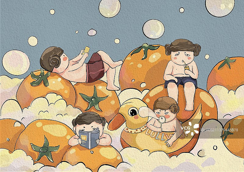 柿子海图片素材