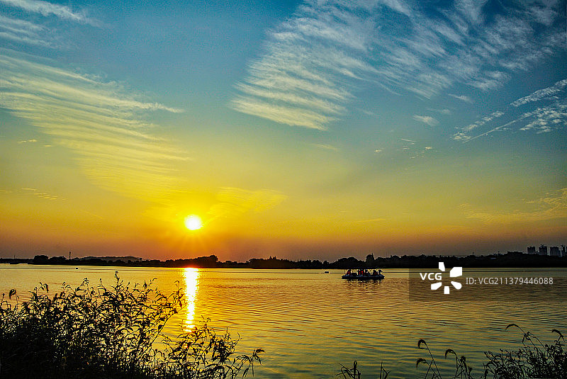 国家湿地公园武汉蔡甸后官湖图片素材