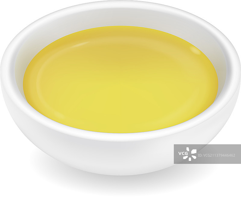 逼真的橄榄油蘸酱碗图片素材