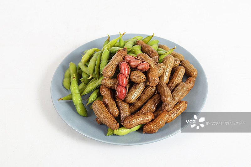 花生毛豆拼盘图片素材