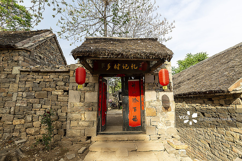 山东省临沂市沂南县沂蒙红色影视基地:乡村记忆图片素材