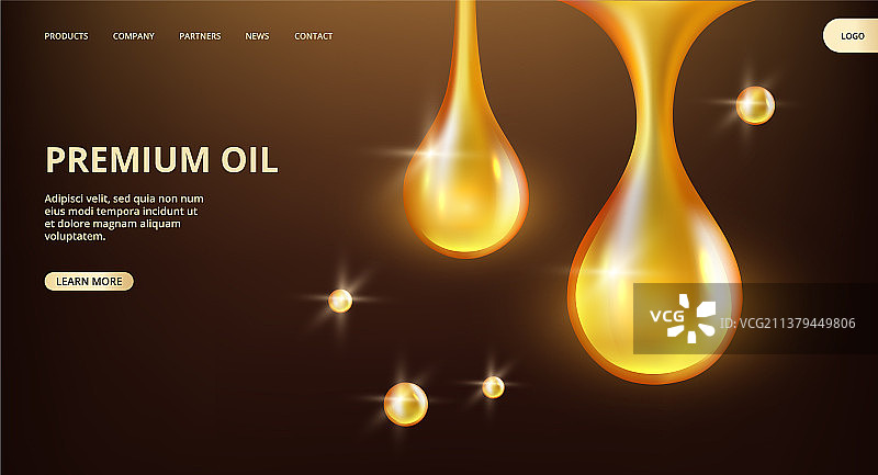 精油着陆页图片素材
