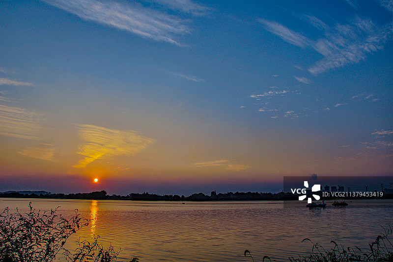 国家湿地公园武汉蔡甸后官湖图片素材