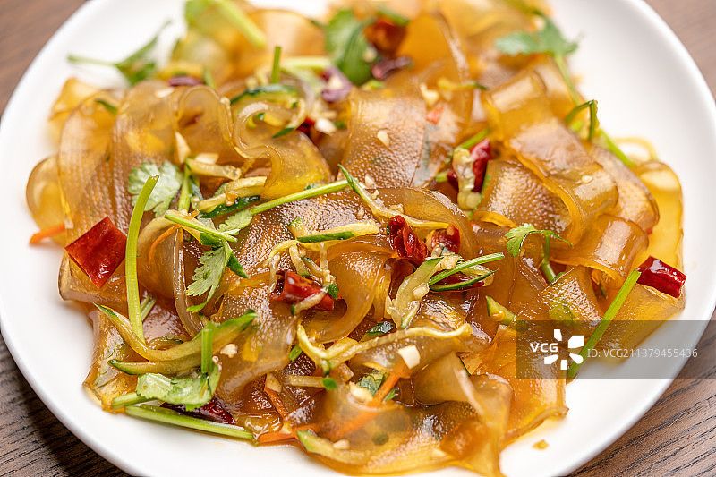 东北特色凉菜大拉皮图片素材