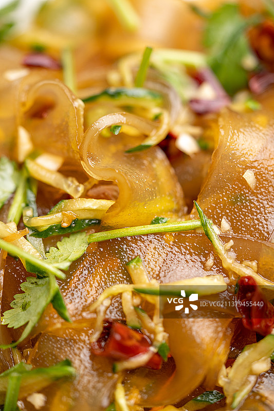 东北特色凉菜大拉皮图片素材