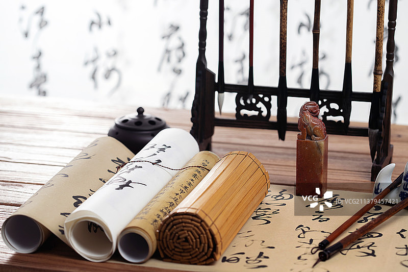 书法和文房四宝图片素材