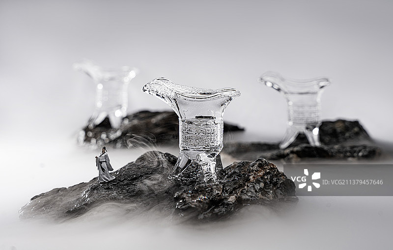 中国古代传统酒杯图片素材