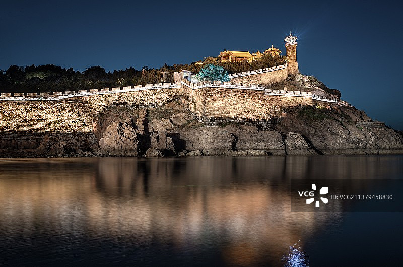 灯火蓬莱阁图片素材