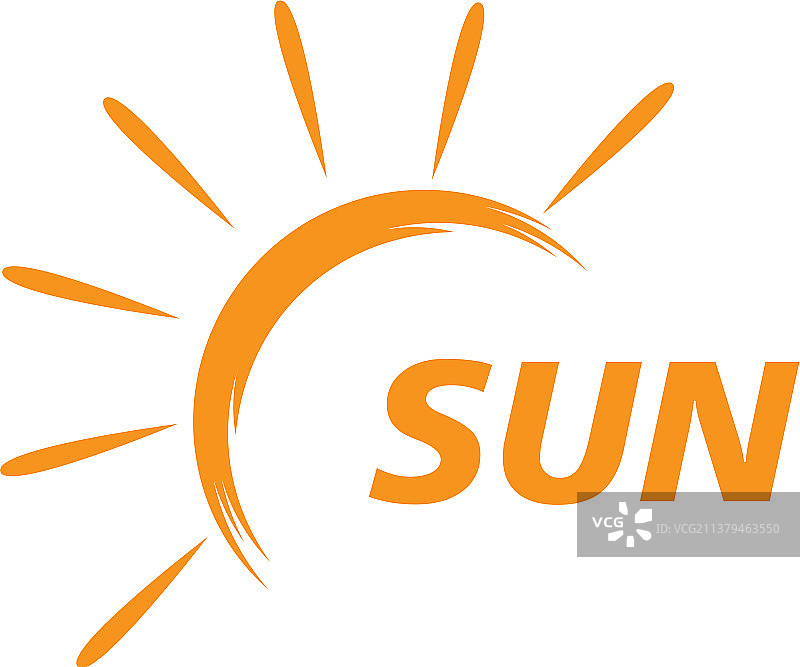 太阳预展标志图片素材
