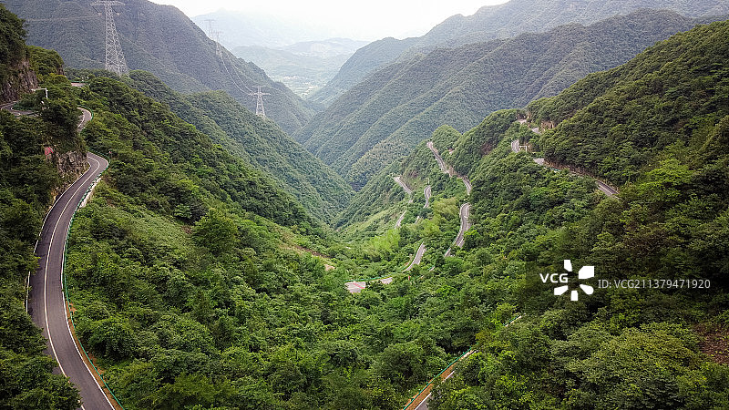 皖南山路十八弯图片素材
