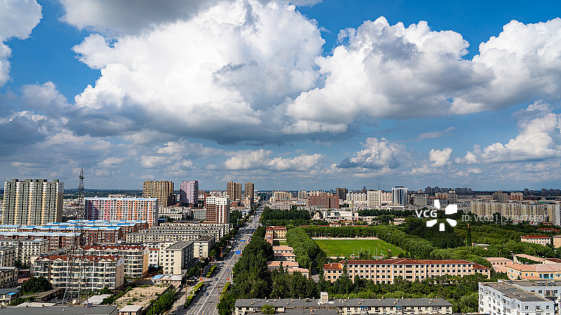 城市风光高视角图片素材