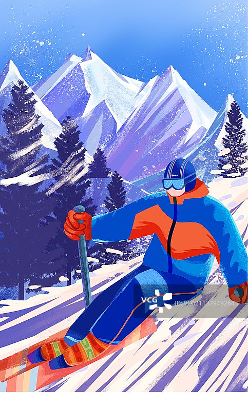 冬季滑雪图片素材