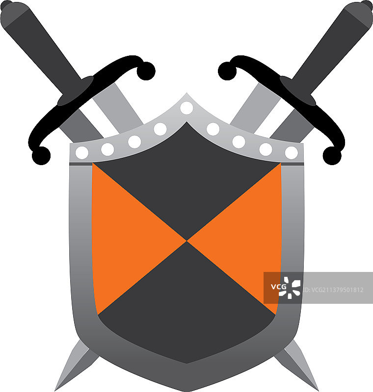 剑盾图标徽标模板图片素材