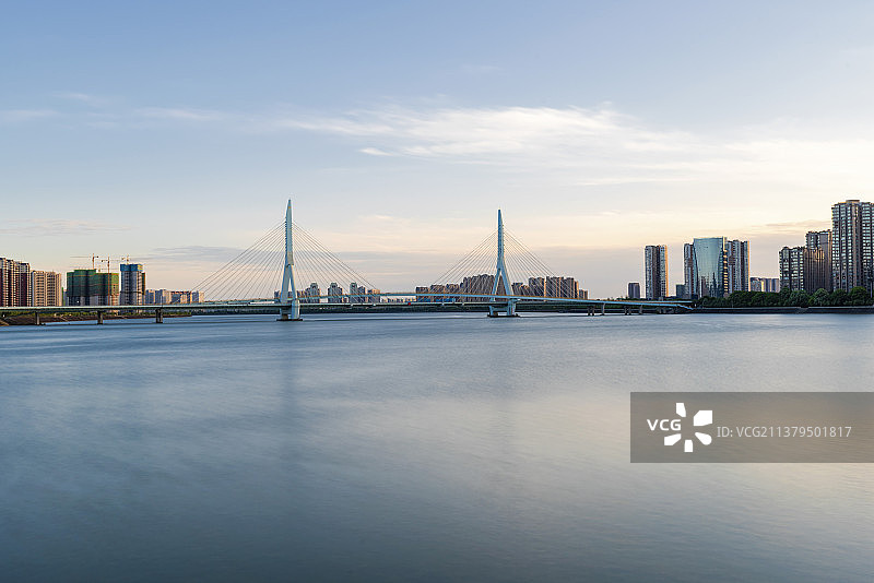 四川绵阳一号桥风光图片素材