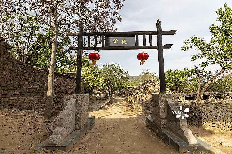 山东省临沂市沂南县沂蒙红色影视基地:沂蒙民居图片素材