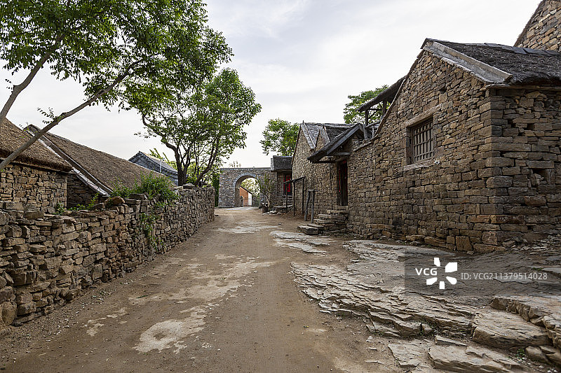 山东省临沂市沂南县沂蒙红色影视基地:沂蒙民居图片素材